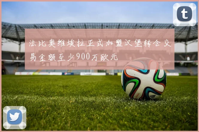 法比奥维埃拉正式加盟汉堡转会交易金额至少900万欧元